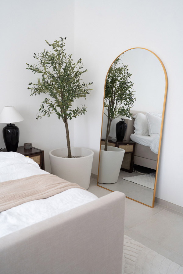 L’Arche By Detay | Grote Gebogen Spiegel | Scandinavische Stijl | 180 x 100 cm | Zwarte Of Gouden Rand