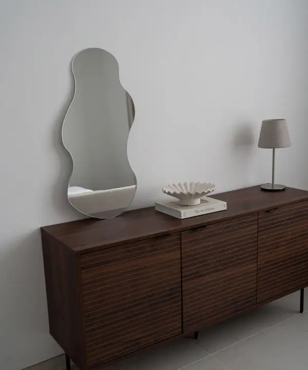 L’Organique By Detay | Miroir Organique | Style Scandinave | 40 X 80 cm | Sans Bordure